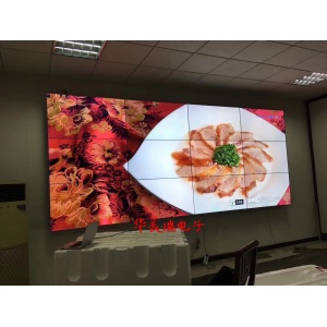 燕郊金谷.愛舒河小區(qū)監(jiān)控機(jī)房三星46寸3.5mm3×4壁掛式安裝