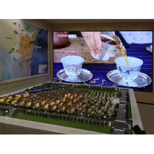 秦皇島北戴河孔雀城售樓處55寸3.5mm3X3工程案例