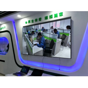 山東臨沂展廳55寸3.5mm豎屏1X3工程案例