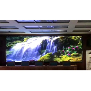 北京某部隊會議室室內(nèi)全彩p1.875 20平米工程案例